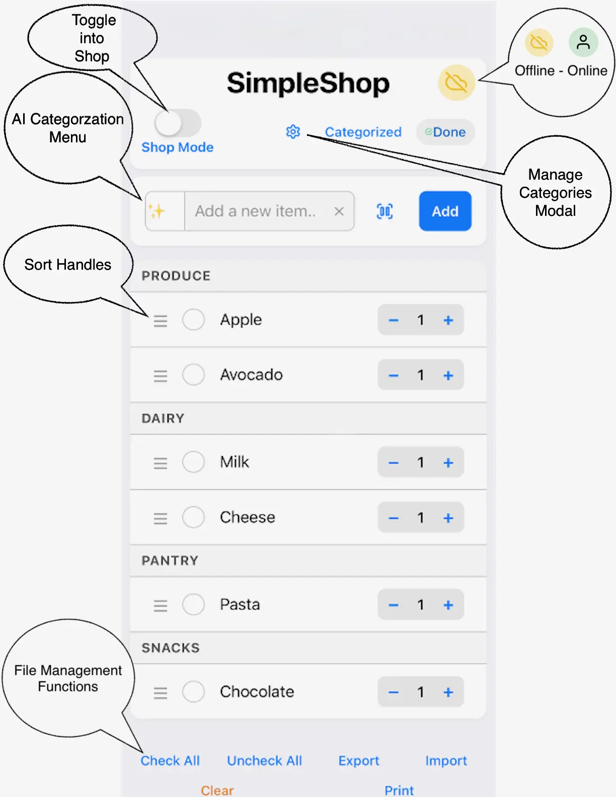 SimpleShop Main Guide